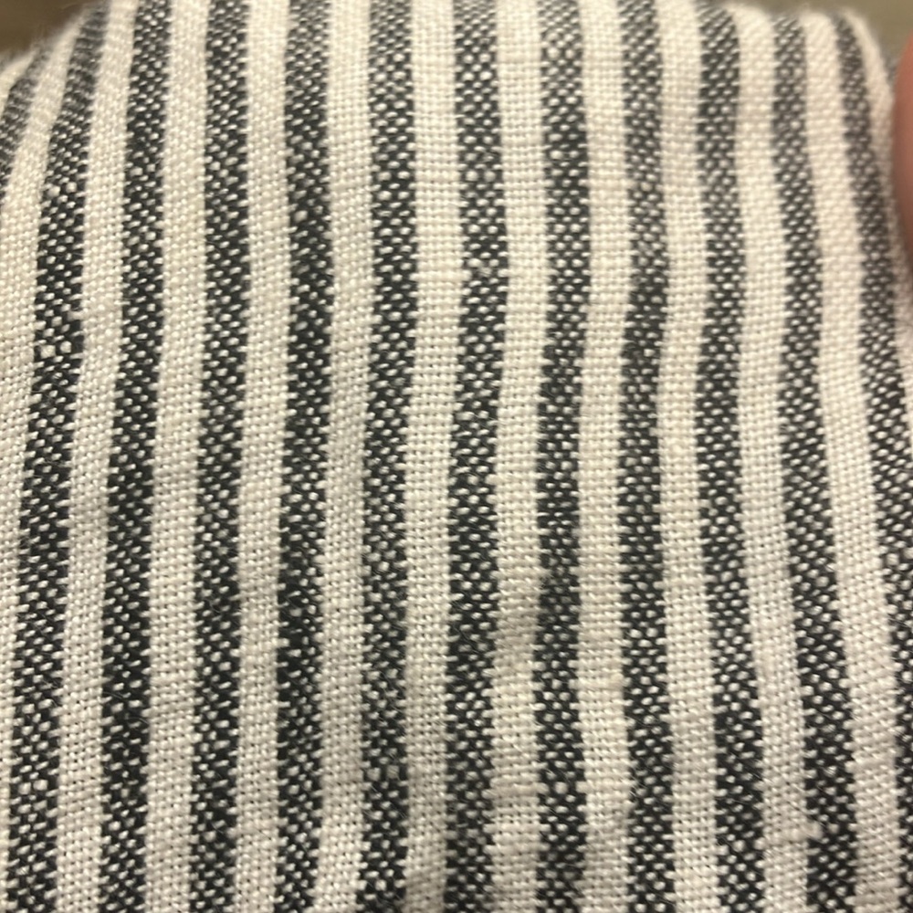 Reformation Janet Dress 100% linen stripe spaghetti tie-strap midi/maxi dress - Picture 6 of 6